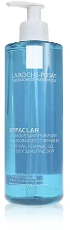 La Roche Posay Effaclar Purifying Foaming Gel Putojantis valomasis gelis riebiai ir jautriai odai, 400 ml