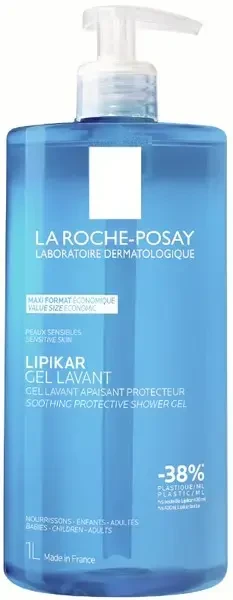 La Roche-Posay Lipikar valomasis dušo želė, 1000 ml