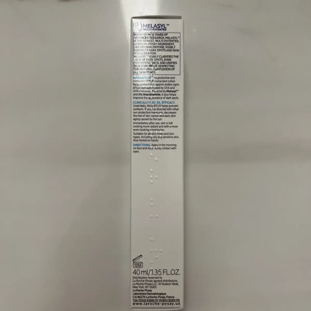 La Roche-Posay Mela B3 UV SPF 30 Dark Spot Corrector dieninis veido kremas apsaugantis nuo tamsių dėmių, 40 ml