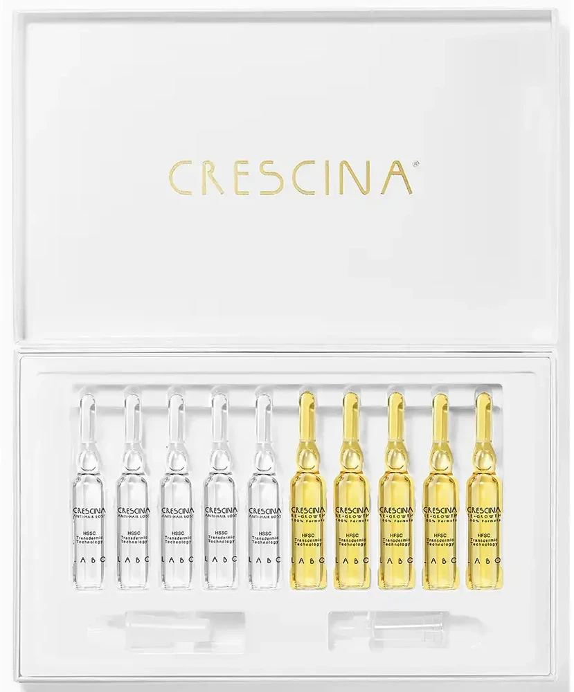 Labo Crescina Transdermic HFSC 500 For Growth Stimulation Ampoules Treatment Serum For Scalp For Women 10 + 10 vnt. 3.5 ml