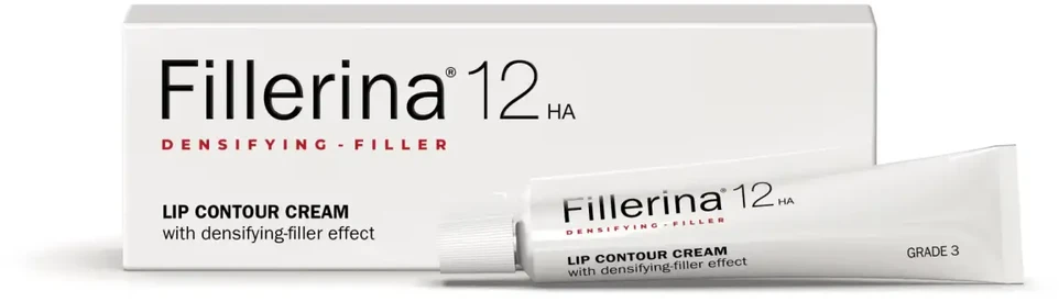 Labo Fillerina 12HA tankinantis užpildas, 3 laipsnio, drėkinantis ir stangrinantis lūpų kontūro kremas, 15 ml
