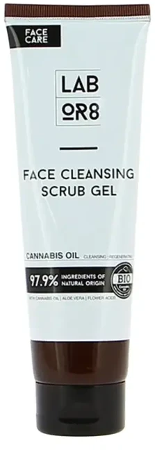 LABOR8 Hemp Exfoliating Gel veido šveičiamasis gelis, 125 ml