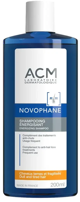 Laboratoire ACM Novophane Hair Šampūnas Energizing energizuojantis šampūnas, 200 ml