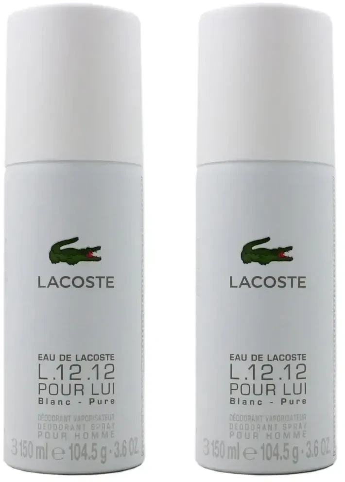 Lacoste Eau de Lacoste L.12.12 Blanc Dezodorantas vyrams, 150 ml