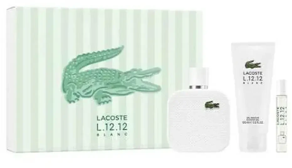 Lacoste Eau L12,12 Blanc Eau De Toilette, 100 ml Gel Ducha Miniatura