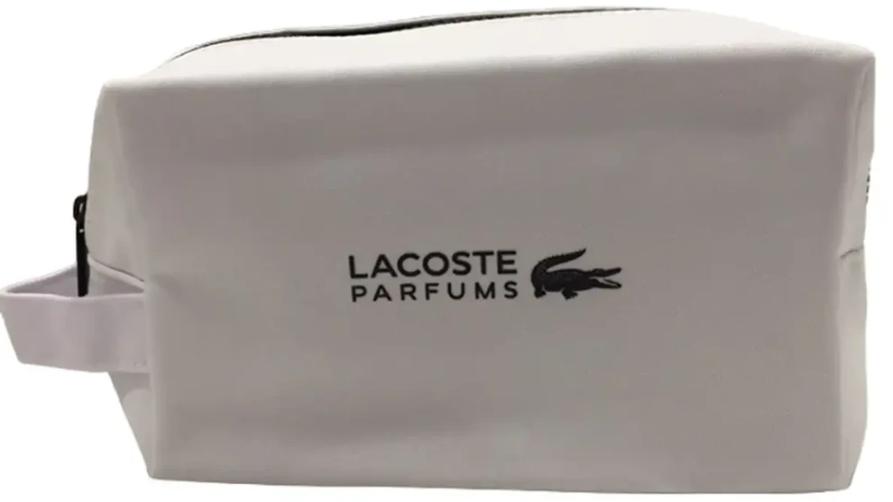 Lacoste, Lacoste, Textile Bag, Toiletry, Baltas, For Men