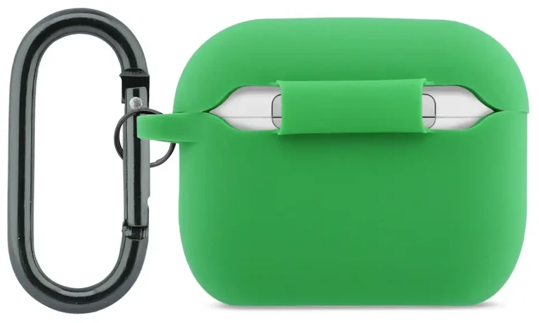 Dėklas Lacoste Liquid Silicone Croc Logo Case for AirPods Pro 3 Žalias