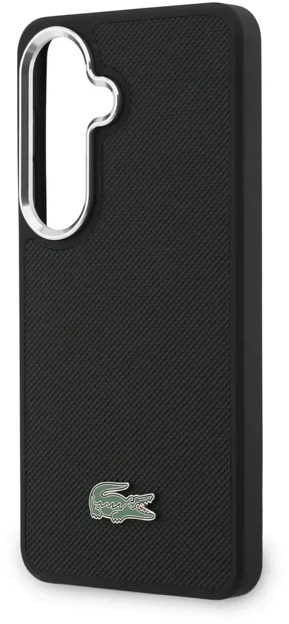 Dėklas Lacoste Petit Pique Metal Logo phone case for Samsung Galaxy S26+ (S947) juodas