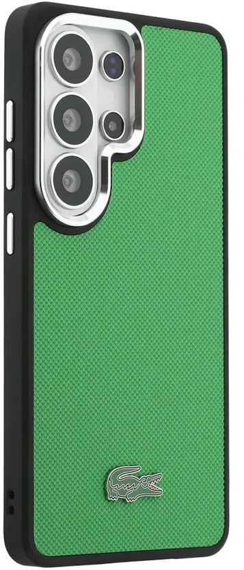 Dėklas Lacoste Petit Pique Metal Logo phone case for Samsung Galaxy S26 Ultra (S948) žalias