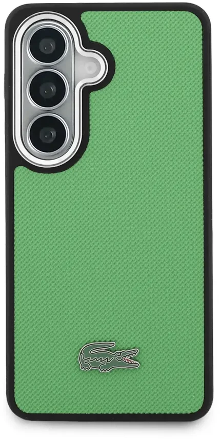 Dėklas Lacoste Petit Pique Metal Logo phone case for Samsung Galaxy S26 (S942) žalias
