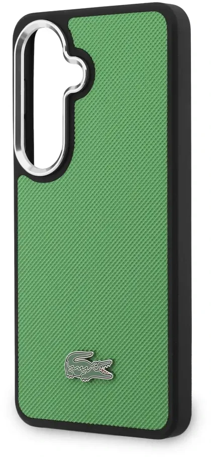Dėklas Lacoste Petit Pique Metal Logo phone case for Samsung Galaxy S26 (S942) žalias