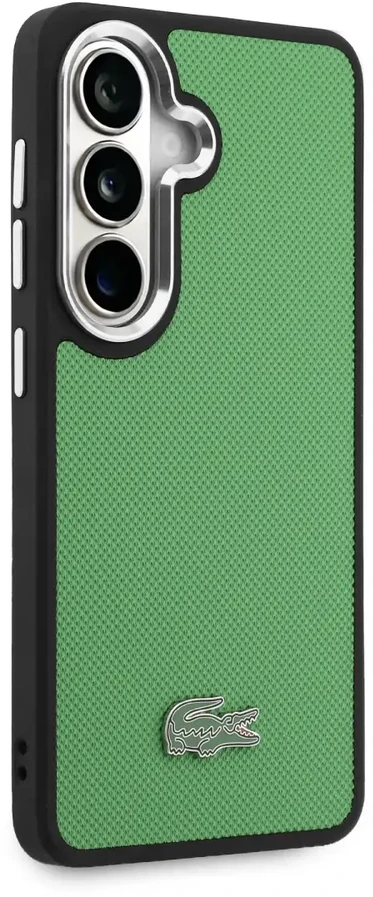 Dėklas Lacoste Petit Pique Metal Logo phone case for Samsung Galaxy S26+ (S947) žalias