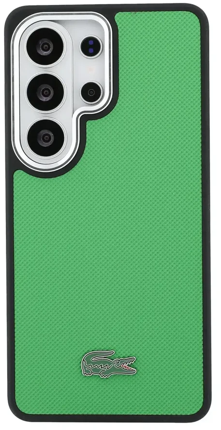 Dėklas Lacoste Petit Pique Metal Logo phone case for Samsung Galaxy S26 Ultra (S948) žalias