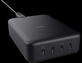 Trust Maxo - 240W GaN 4-port USB-C desk charger, juodas