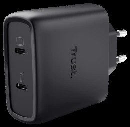 Trust Maxo GaN 65W 2xUSB-C juoda