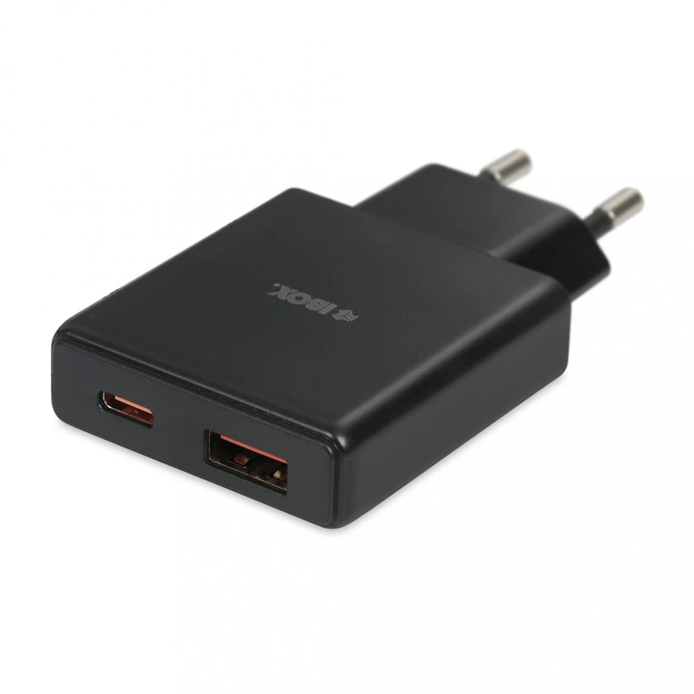 iBOX C-43 Slim GaN PD30W Wall charger, Juodas