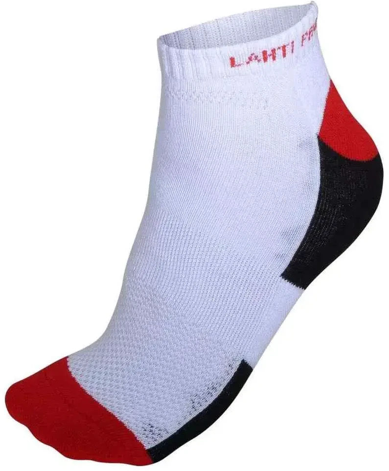 Lahti Pro Kojinės Megztos kojinės, baltos ir raudonos, trumpos, 3 poros, "39-42", Lahti