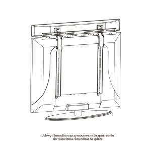 ART RAMG G-03 Laikiklis prie garsiakalbio Soundbar G-03