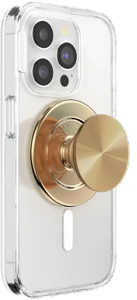 Laikiklis skirtas telefonui Popsockets Round Radial Gold Aluminum MagSafe 807259