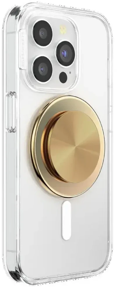 Laikiklis skirtas telefonui Popsockets Round Radial Gold Aluminum MagSafe 807259