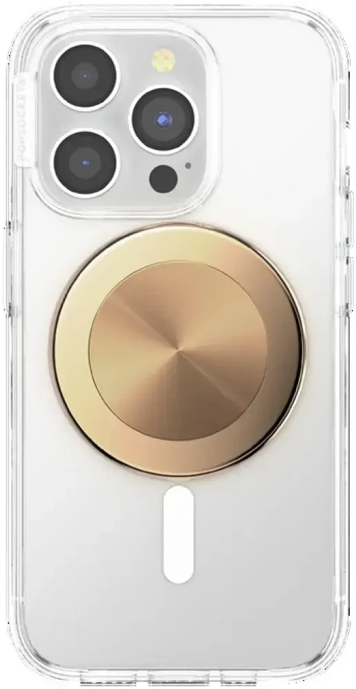 Laikiklis skirtas telefonui Popsockets Round Radial Gold Aluminum MagSafe 807259