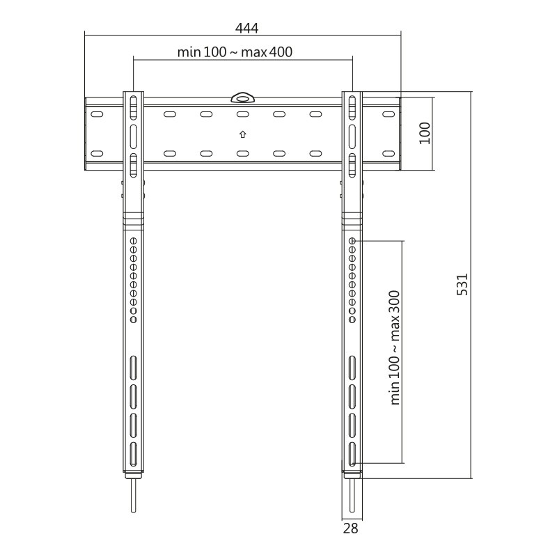 „LogiLink“ LOGILINK BP0116 televizoriaus sieninis laikiklis 32–65 colių fiksuotas 40 kg maks.