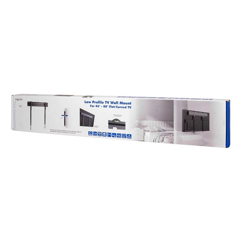 LOGILINK BP0117 televizoriaus sieninis laikiklis 43–80 colių fiksuotas 40 kg maks.
