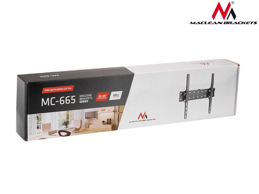 Grundig MACLEAN MC-665 Maclean MC-665 televizoriaus sieninis laikiklis LCD LED plazminis plokščias pakreiptas 33-55 colių ekranas
