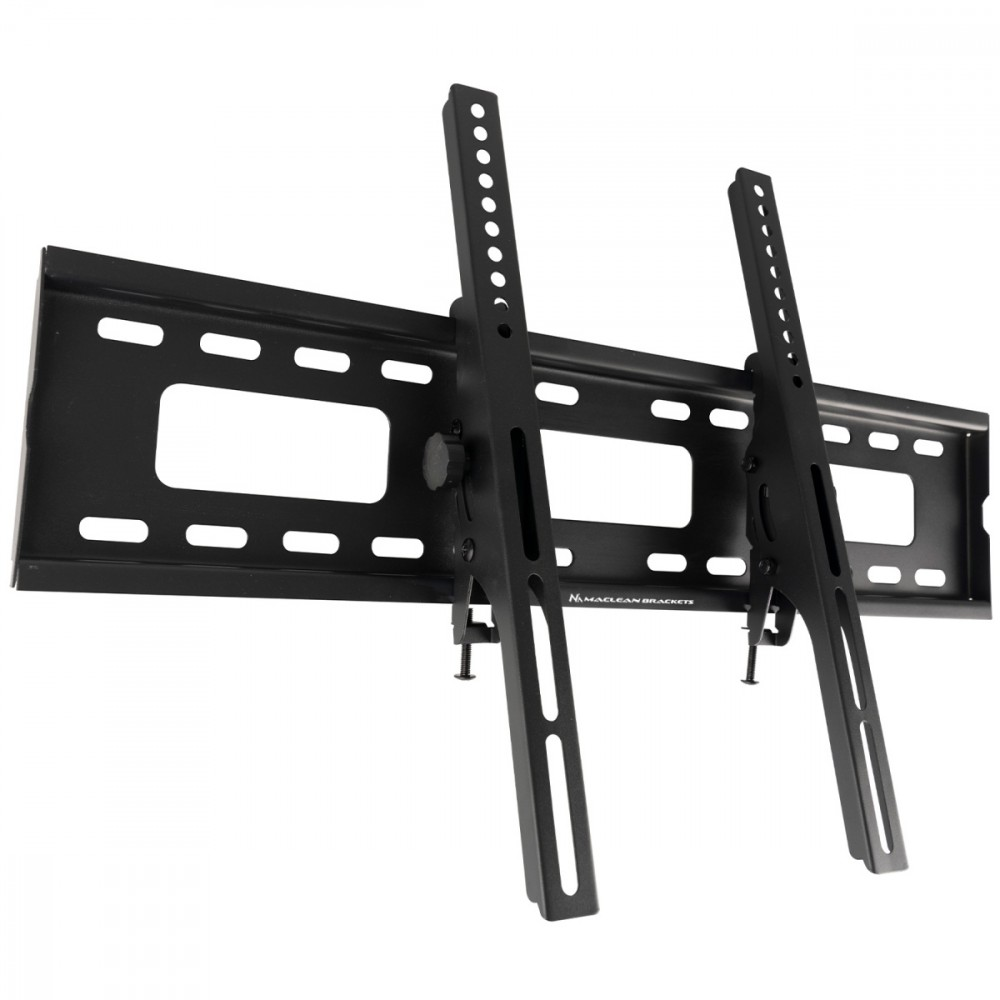 Maclean TV MC-421 sieninis laikiklis 32"-90" VESA 600x400 80kg pakreiptas universalus reguliuojamas gulsčiukas priedai Plokščias plonas