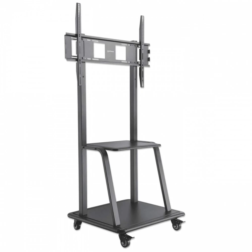 Laikiklis Manhattan 461665 grindų stovas plokštiesiems ekranams 2,54 m (100") Portable flat panel floor stand Juoda