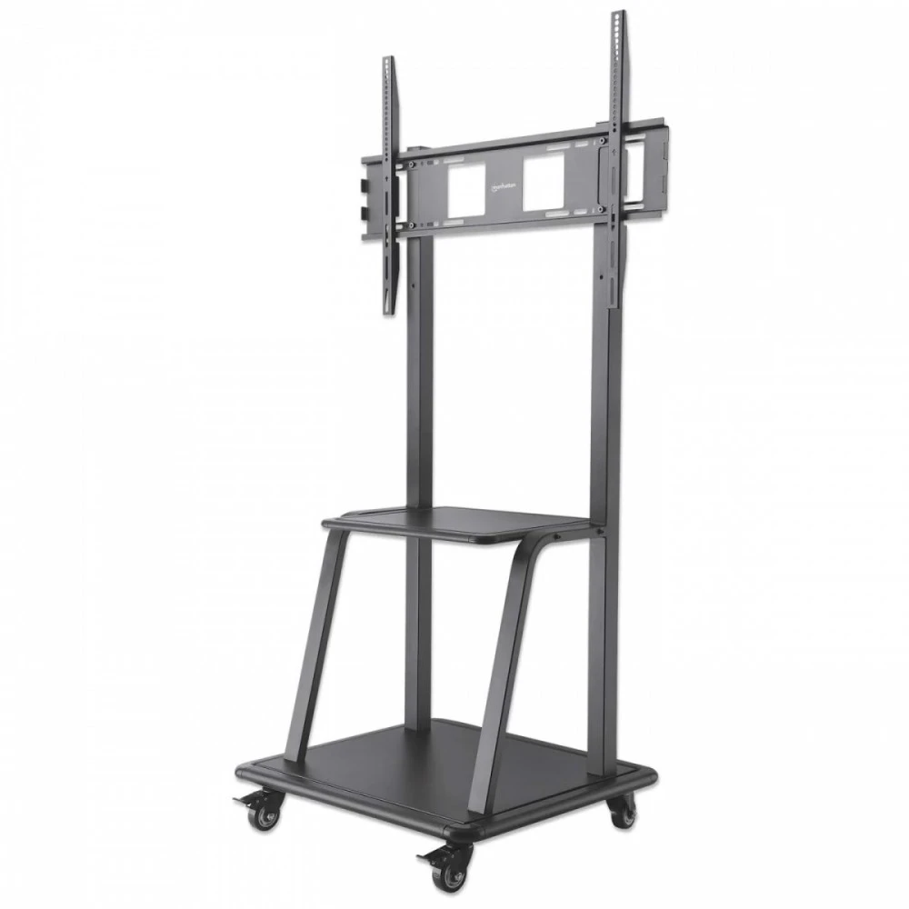Laikiklis Manhattan 461665 grindų stovas plokštiesiems ekranams 2,54 m (100") Portable flat panel floor stand Juoda