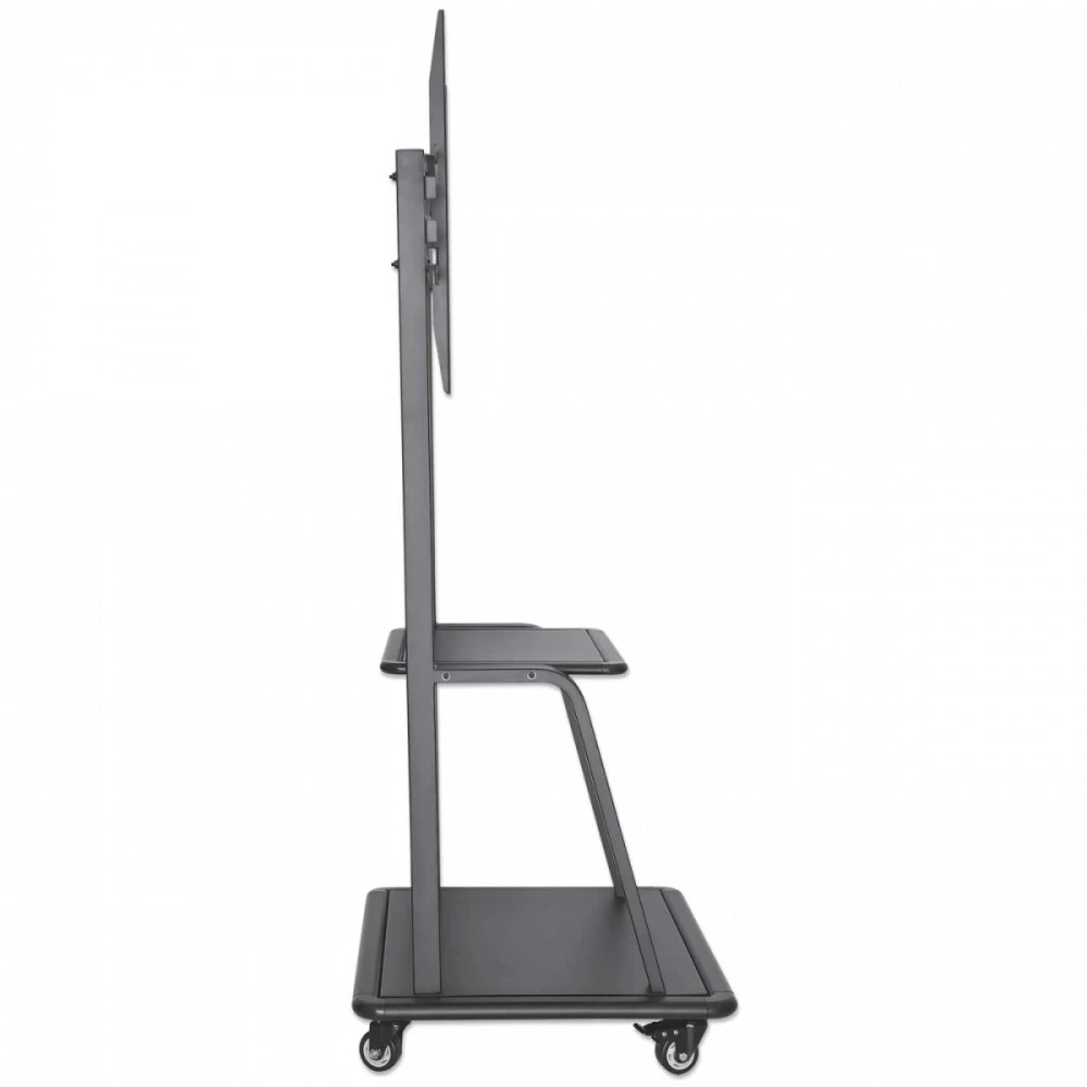 Laikiklis Manhattan 461665 grindų stovas plokštiesiems ekranams 2,54 m (100") Portable flat panel floor stand Juoda