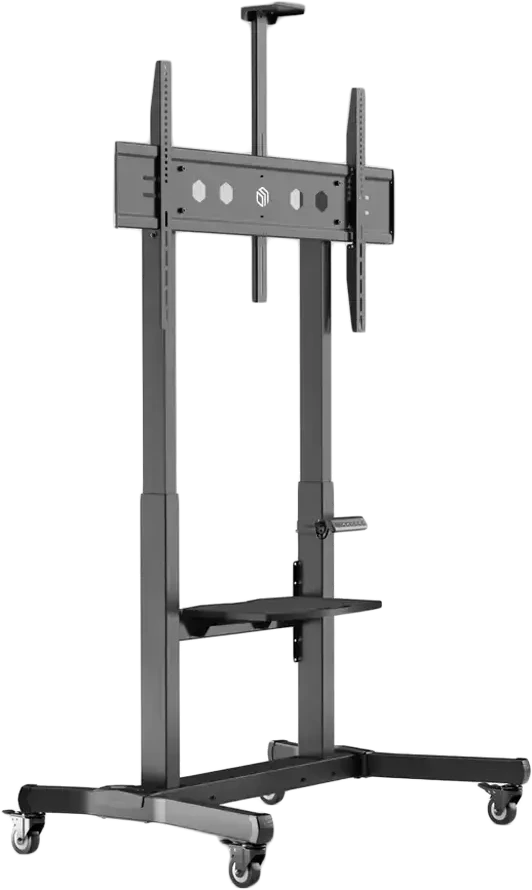 Laikiklis ONKRON TS1991E-B Mobilus motorizuotas stovas televizoriams arba interaktyvioms panelėms 50‘-100’, maks. 130 kg, juodas