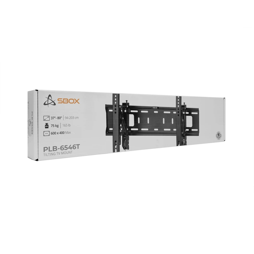 TV laikiklis Sbox PLB-6546T-2 (37-80/75kg/600x400)