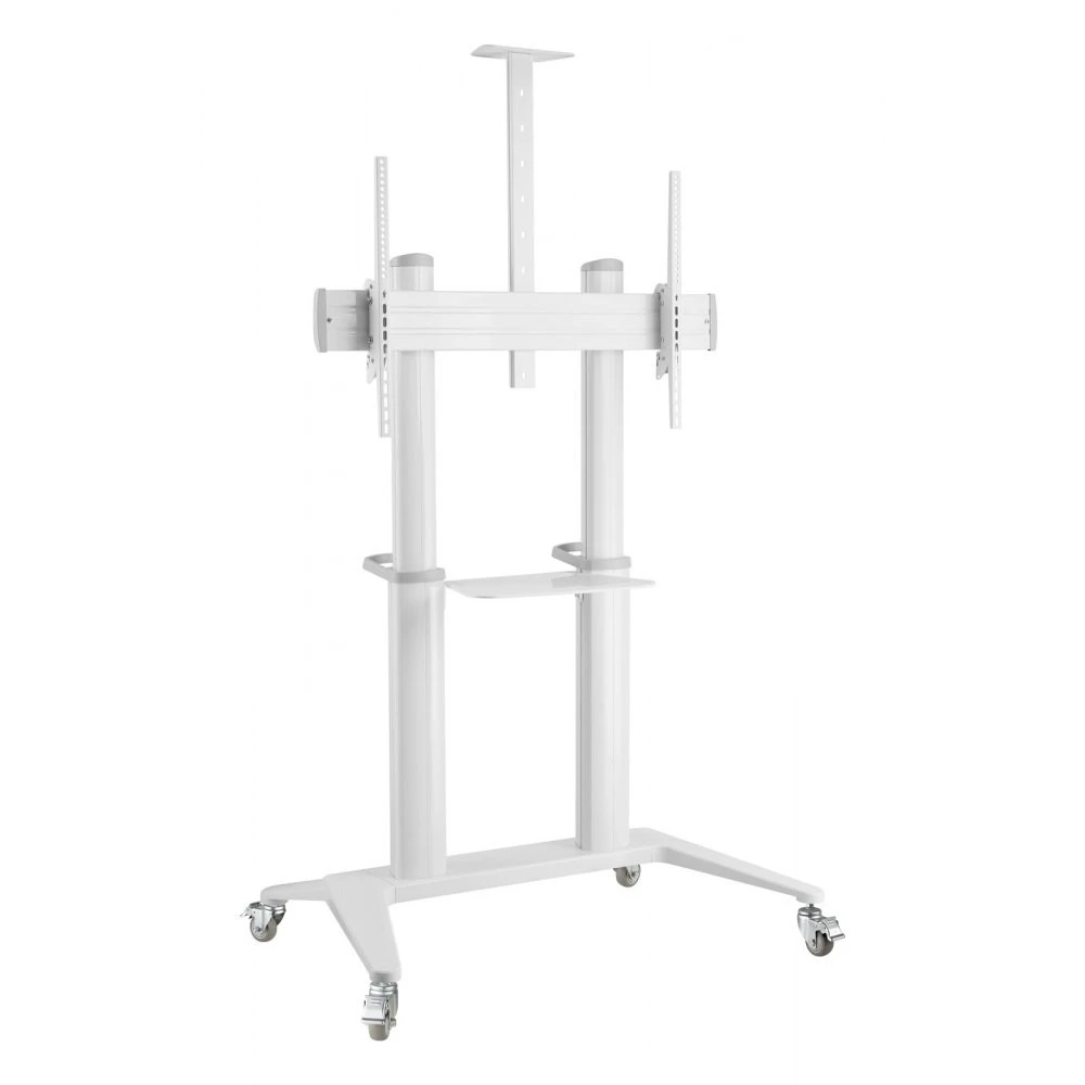 Techly TV laikiklis Mobilus TV laikiklis 70-120" iki 140kg reguliuojamas su 2 lentynomis