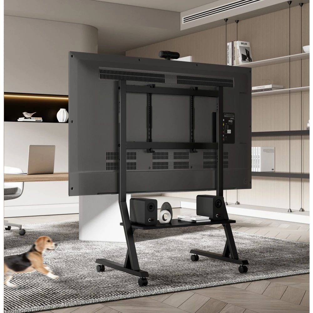 Laikiklis TECHLY grindų stovas su lentyna 45-90 colių LCD/LED/plazminiam televizoriui