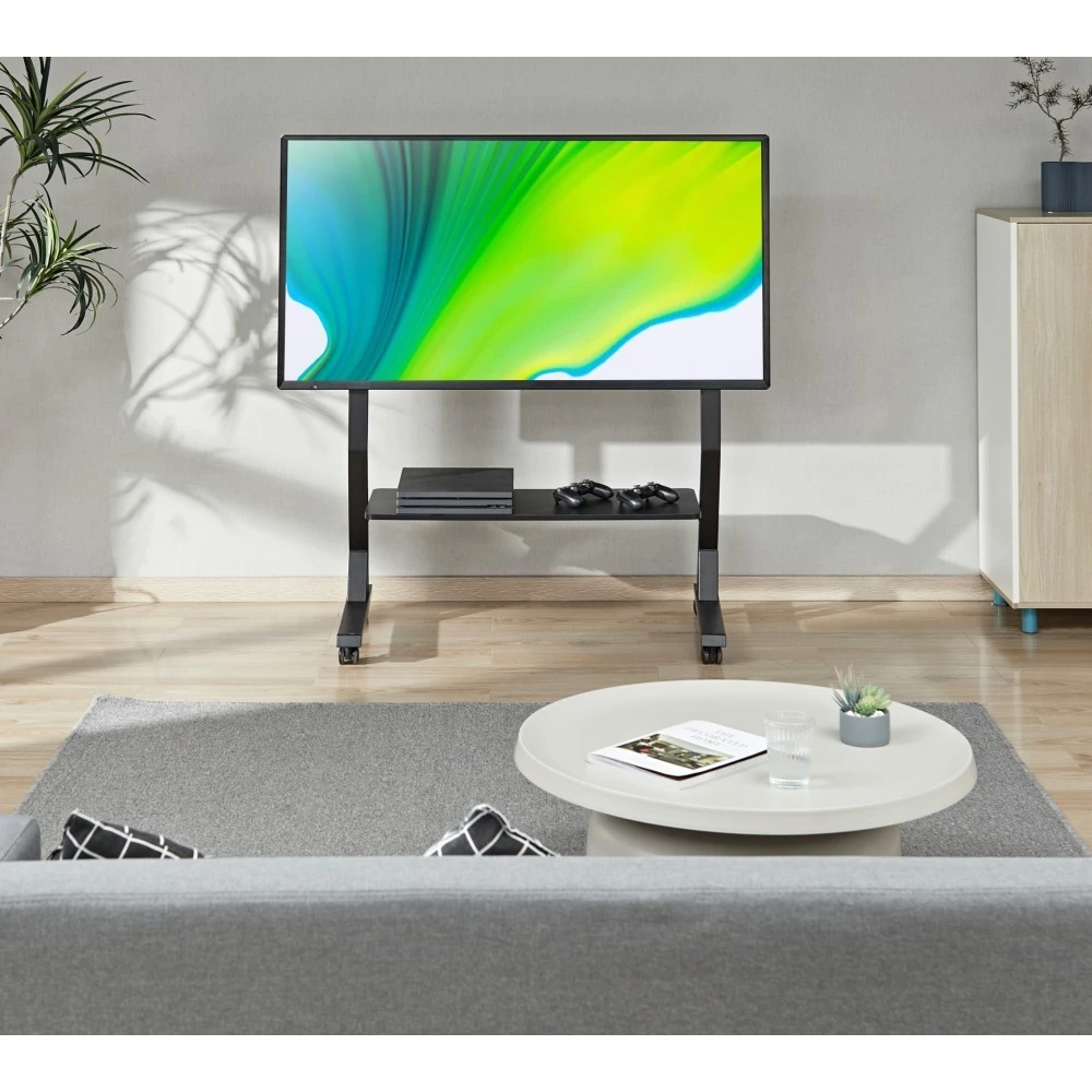Laikiklis TECHLY grindų stovas su lentyna 45-90 colių LCD/LED/plazminiam televizoriui