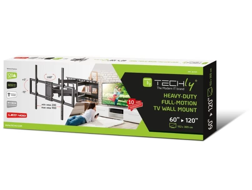 TV laikiklis Techly Staffa a Muro 60-120"