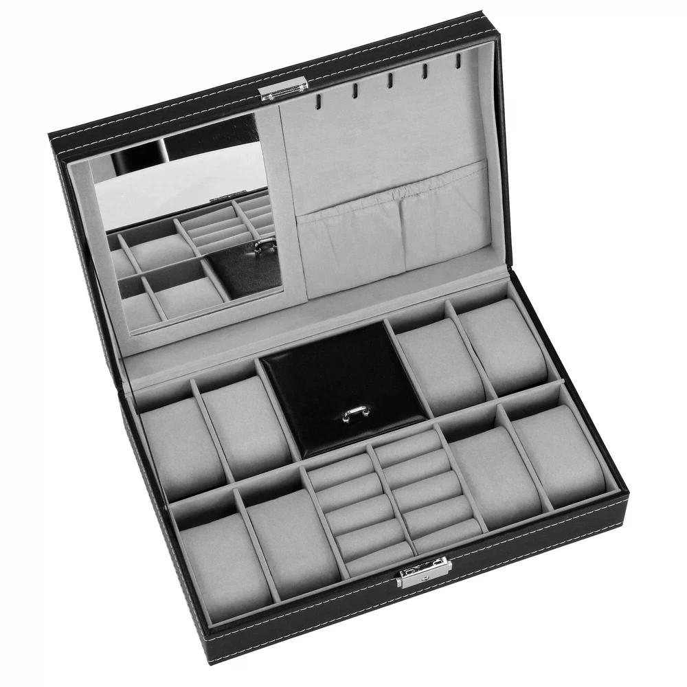 Laikrodžių ir priedų dėklas Springos 33x20x9 cm