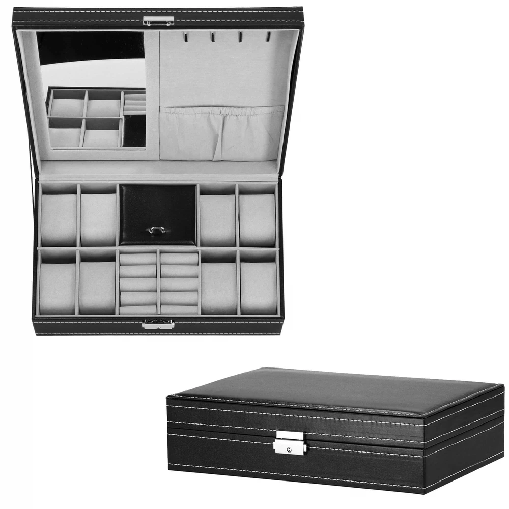 Laikrodžių ir priedų dėklas Springos 30x20x8 cm