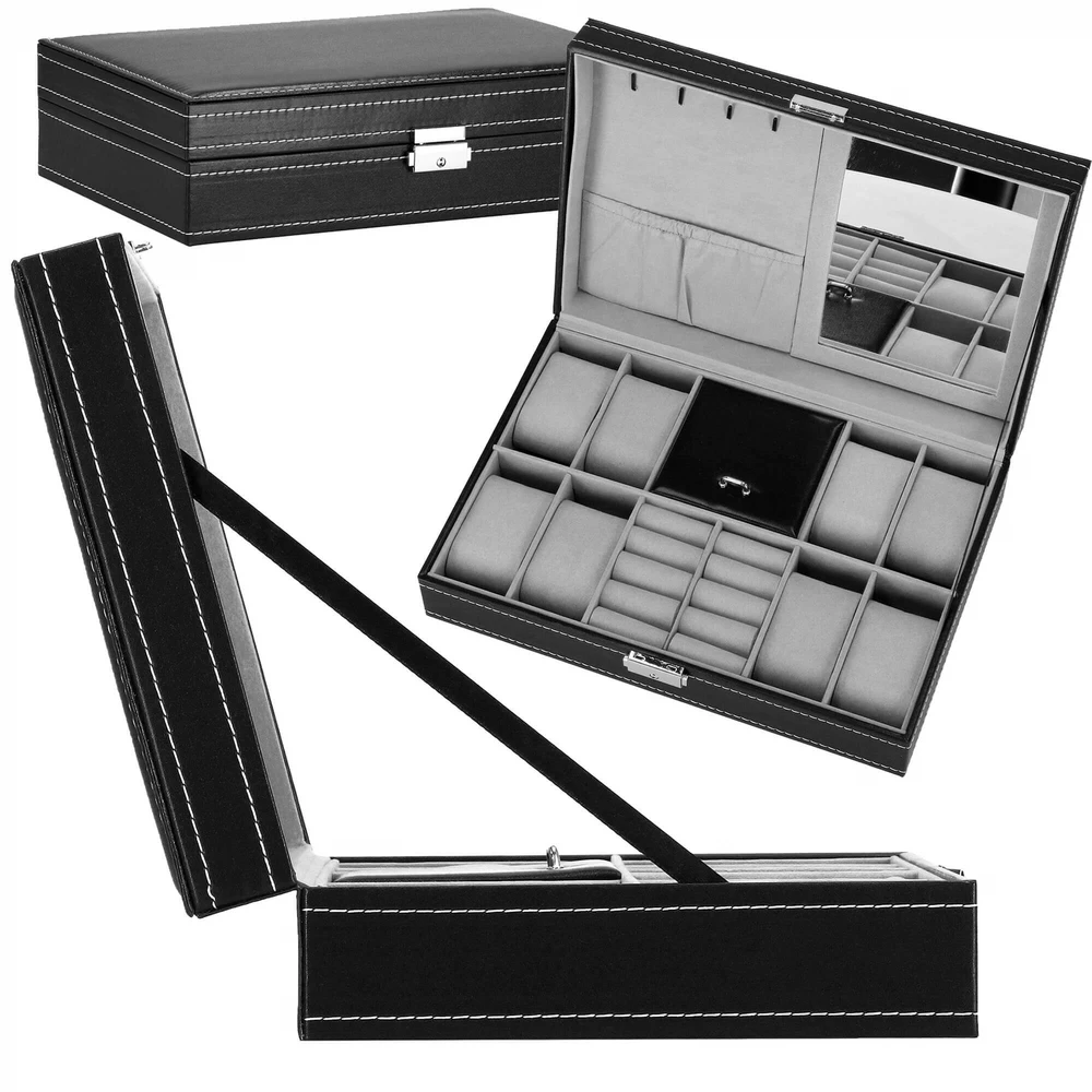 Laikrodžių ir priedų dėklas Springos 30x20x8 cm