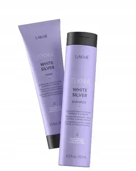 Lakmé Teknia Baltas Sidabrinis Pack, 300 ml +, 250 ml