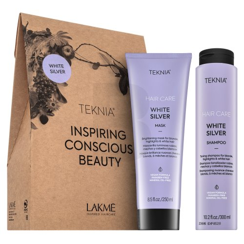 Lakmé Teknia Baltas Sidabrinis Pack, 300 ml +, 250 ml