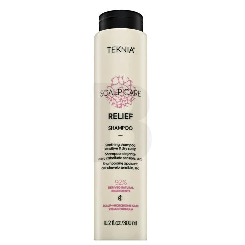 Lakme Šampūnas plaukams Teknia Scalp Care Relief Šampūnas, be sulfatų, jautriai ir sausai galvos odai, 300 ml