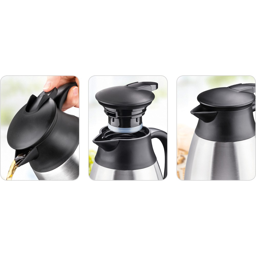 LAMART Table termosas - ąsotis, stiklinis įdėklas, 1.5 l