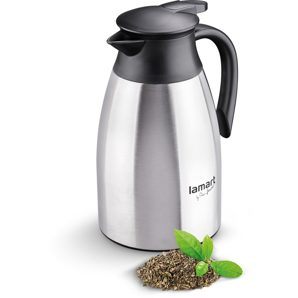 LAMART Table termosas - ąsotis, stiklinis įdėklas, 1.5 l