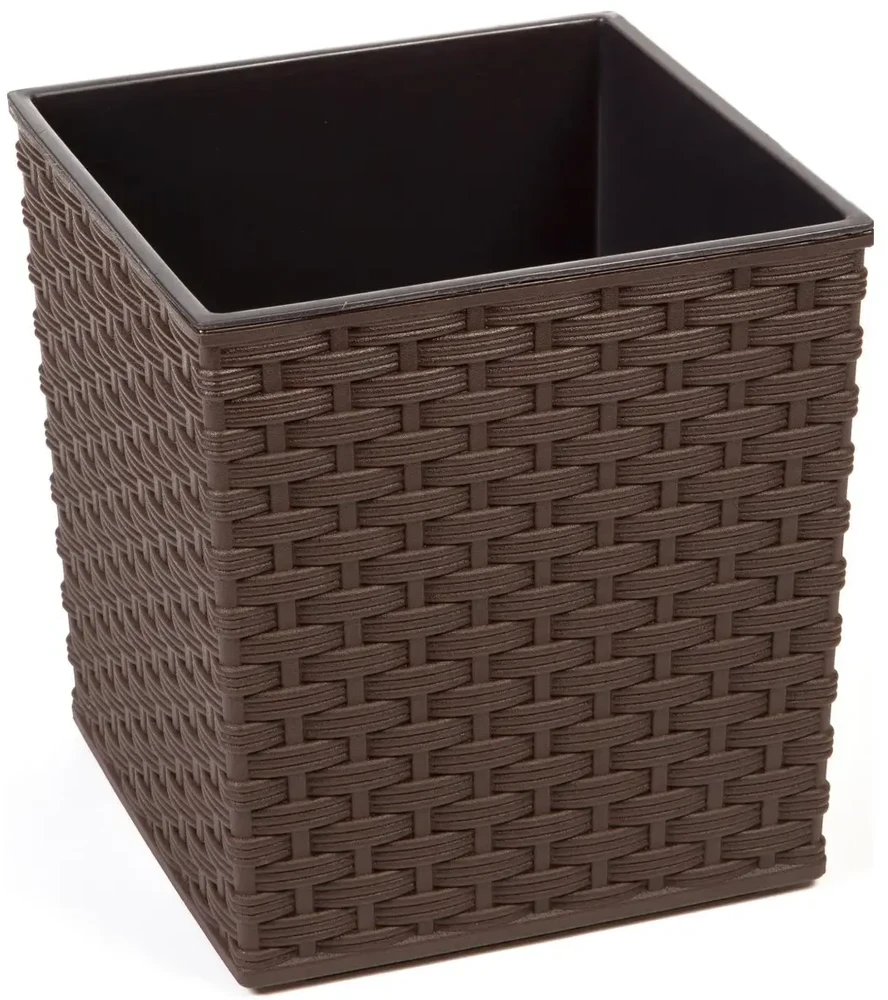 Lamela Gėlių vazonas Juka Rattan Tamsiai rudas 310x300x300mm
