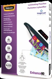 Fellowes 80mik blizgūs popieriaus lapai, 100 vnt. (5306002), A5