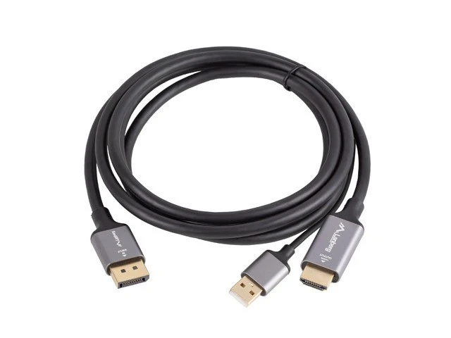 Lanberg HDMI (M) į DisplayPort (M) kabelis 4K, Juodas | CA-HDDP-20CU-0018-BK | 1.8 m