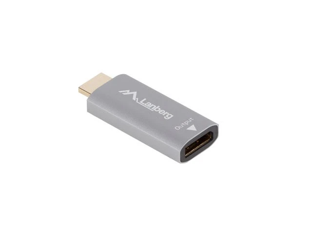 Lanberg HDMI į DisplayPort adapteris, sidabrinės spalvos
